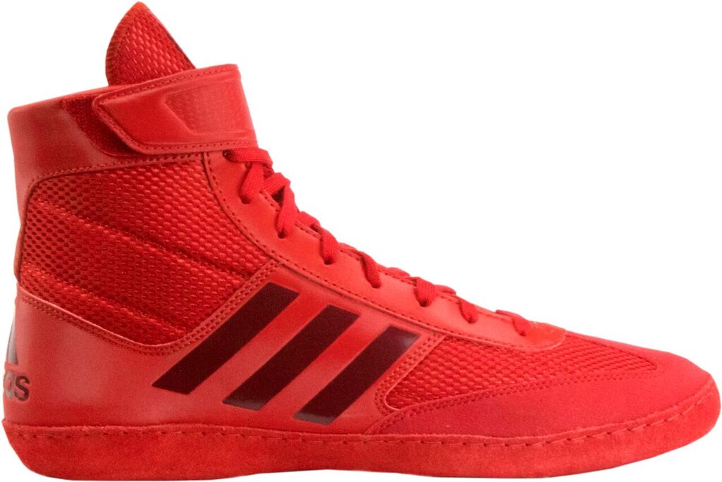 Adidas Combat Speed 5 Wrestling Shoes, color: Red/Dark Red - Click Image to Close